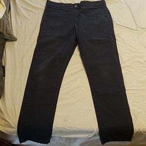 Blue Dickies skinny straight pants